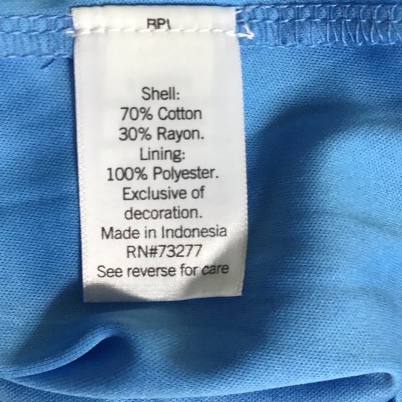 LC Lauren Conrad Blue Floral sleeveless wrap dress with a ruffle hem NWT - Picture 9 of 10